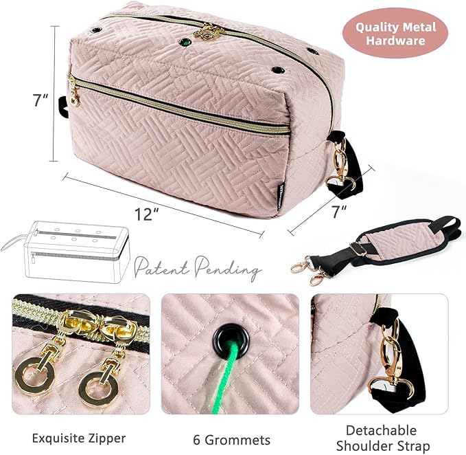 Crochet Bag Organizer - Knitting Bag - Yarn Storage Organizer - Yarn Bag for Crocheting - Yarn Holder for Crochet Accessories, Crocheting & Knitting Gifts