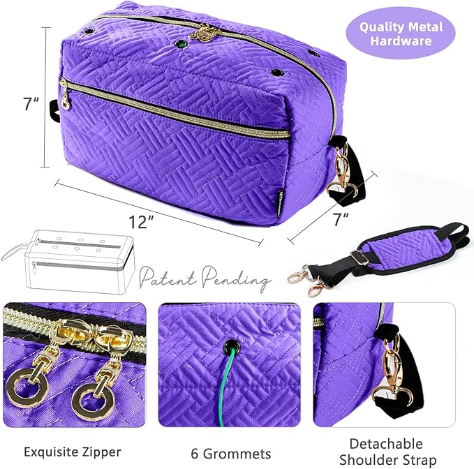 Crochet Bag Organizer - Knitting Bag - Yarn Storage Organizer - Yarn Bag for Crocheting - Yarn Holder for Crochet Accessories, Crocheting & Knitting Gifts