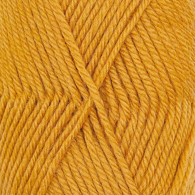 Alpaca Warehouse 100% Pure Wool Yarn Superwash Set of 3 Skeins (300 Grams) DK Weight - Sourced Directly from Peru - Heavenly Soft and Perfect for Knitting and Crocheting (Gold - 6 Skeins)