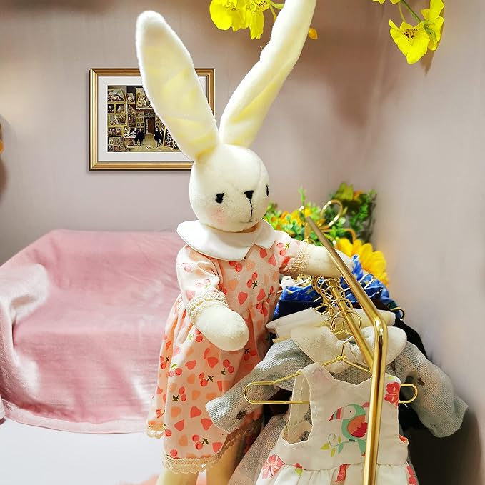 DIY Bunny Sewing Craft Kit for Adults – Handmade Fabric Sewing Project – Complete Materials & Instructions