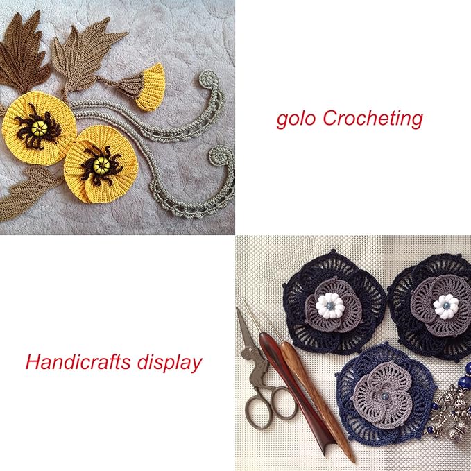 golo Crochet Thread Size 30 Embroidery Thread 10gx9 Crochet Yarn for Hand Knitting 30-9-6