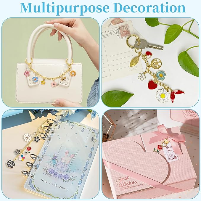 VvLons Lip Gloss Keychain Kit, 706 Pcs Lip Gloss Charms Keychain Kit with Jewelry Tools, All-in-One Lip Gloss Making Kit for DIY Accessories, Bag Charms and Handmade Gift Crafts