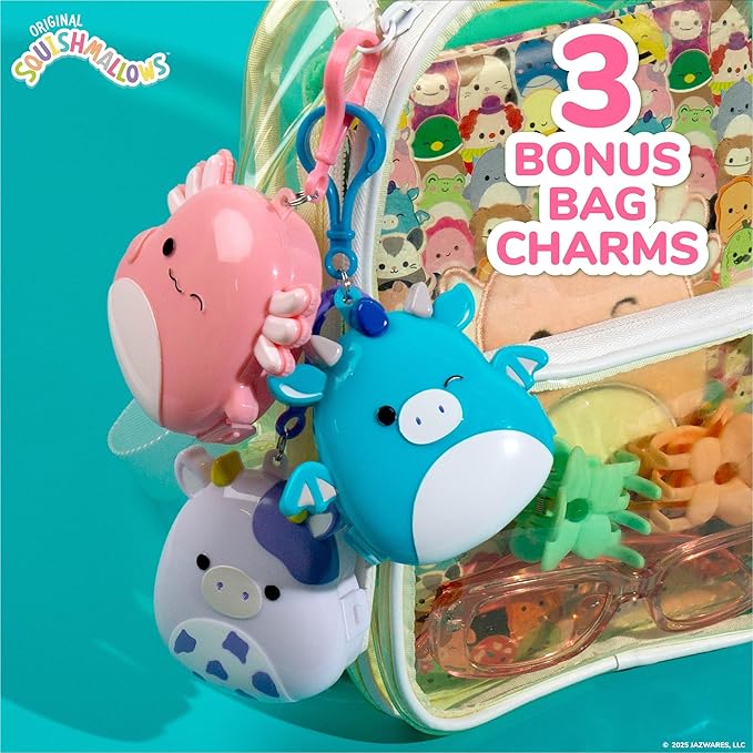 Original Squishmallows Bracelet Bundle, Bracelet Making Kit, Friendship Bracelet Kit, Charm Bracelet, Charm Bracelet Making Kit, Gifts for Girls, 7 Year Old Girl Birthday Gifts, Teen Girl Crafts