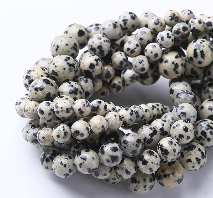 Quail Egg Stone Beads for Jewelry Making DIY Gemstone Round Crystal Bracelet Necklace1 Strand 15.5inch 45PCS 8MM