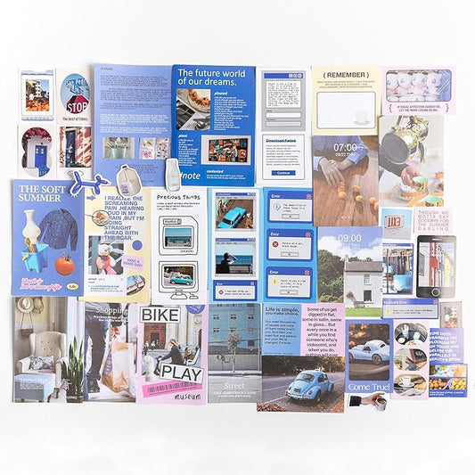 Alideco 200pcs Vintage Scrapbook Supplies Pack for Art Journaling Bullet Junk Journal Planners DIY Paper Stickers Craft Kits Notebook Collage Album Aesthetic Cottagecore Picture Frames (haidaobaijing)