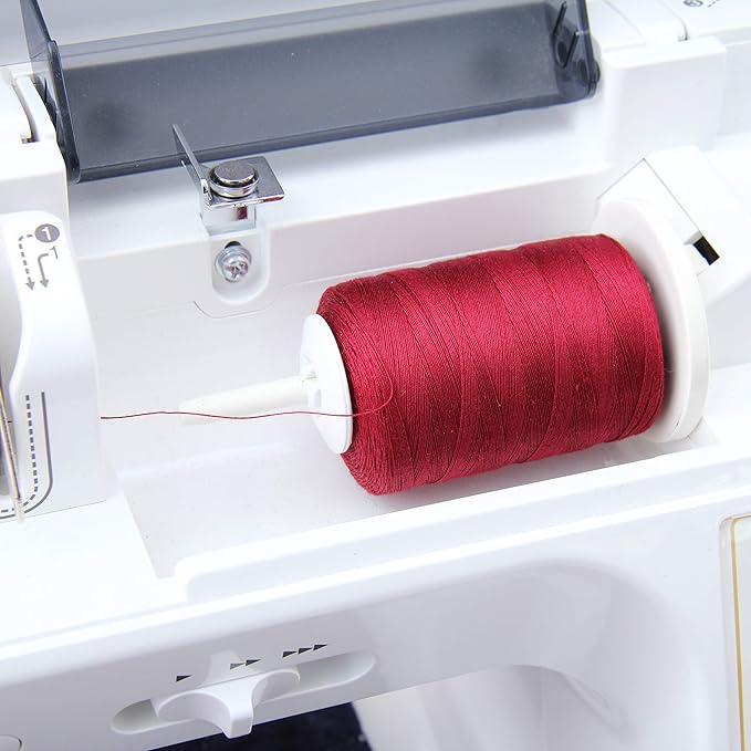 Threadart 100% Cotton Thread | for Quilting, Sewing, and Serging | 1000M Spools 50/3 Weight | Pearl Grey 415