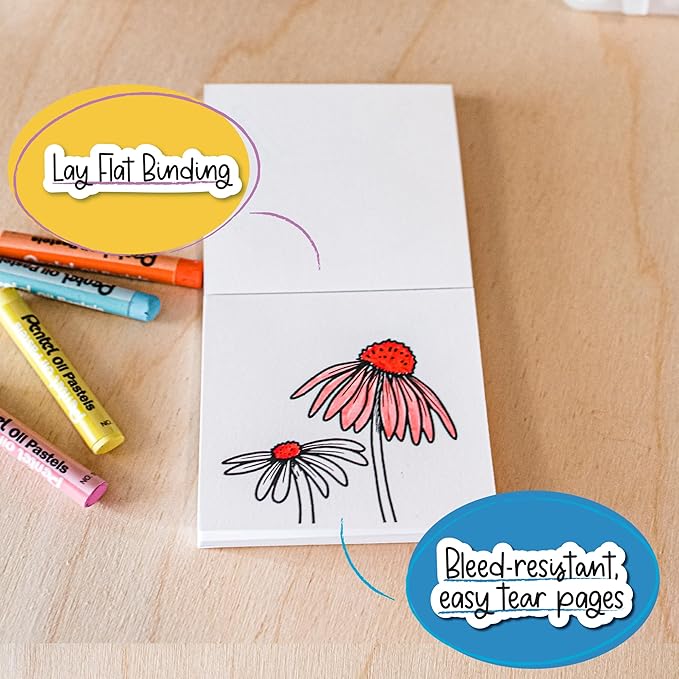 A Brighter Year The Original Adult Mini Coloring Book - Tiny Texas Edition - 3” x 3” Pocket Size, 50 Pages, Lay Flat Binding, Thick Paper, No Bleeding - Stress & Anxiety Relief - Relaxation & Gift