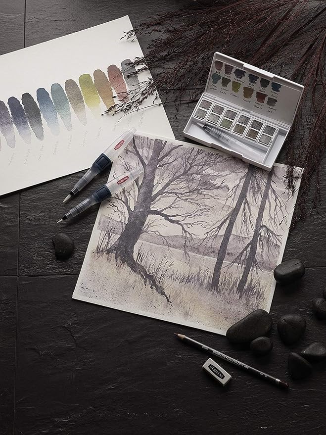 Derwent Graphitint Paint 12 Pan Palette