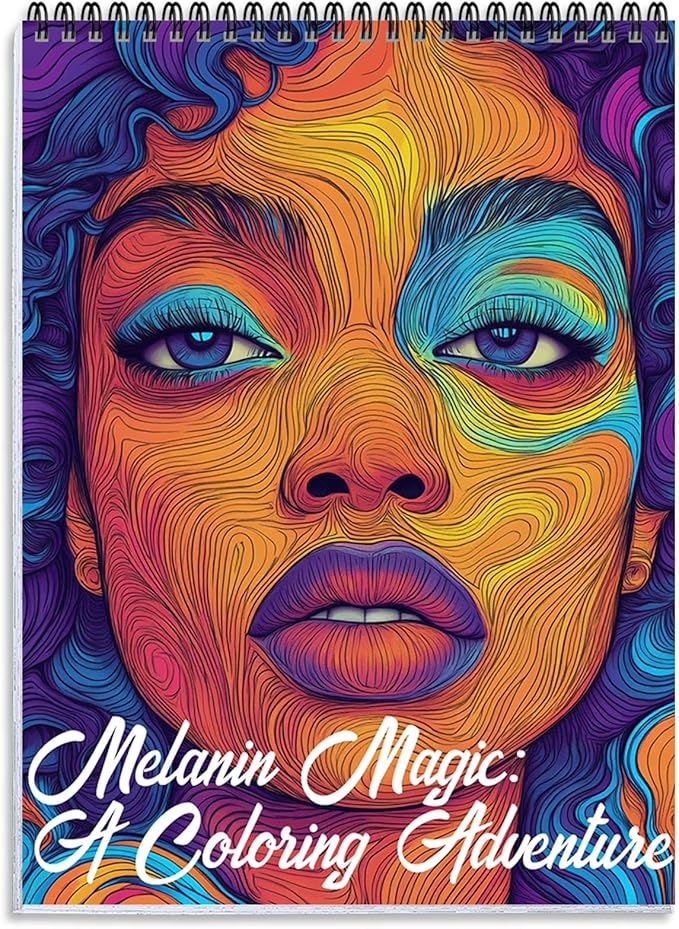 Coloring Book for Adults Relaxation, 24 Pages Adult Coloring Books for Women Stress Relief, Spiral Bound Coloring Books, Relaxing Gift for Women
