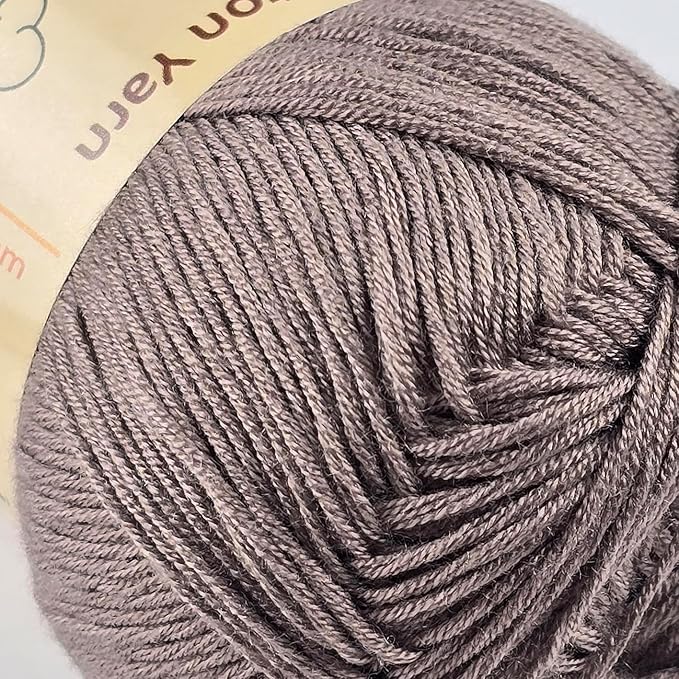 10-Pack of Yonkey Monkey 500 Grams Yarn - 70% Rayon derived from Bamboo, 30% Cotton - Imported - Camel 9031