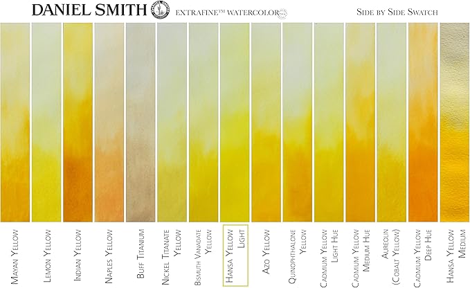 Daniel Smith 284610041 Extra Fine Watercolors Tube, 5ml, Hansa Yellow Light