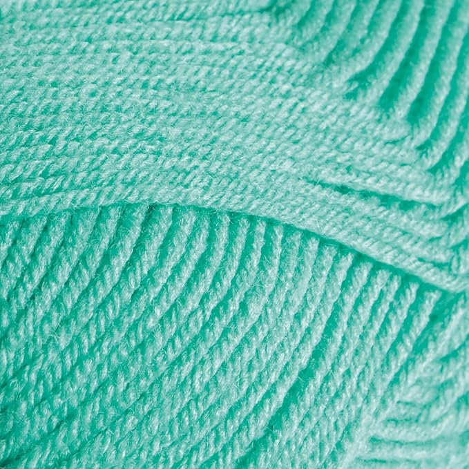 Knit Picks Brava Blue 100% Acrylic Worsted Weight Soft Yarn for Knitting, Crocheting, Knitting Machine use, Medium Weight 4 Yarn for Washable Projects (Tranquil)