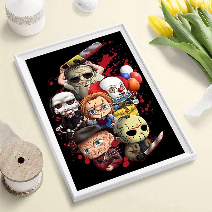 CAMOYAI Halloween Diamond Painting Kits - 5D DIY Diamond Art for Adults and Kids - Gem Art Kits Accessories Full Drill Kit Crystal Pictures Home Wall Decor Gifts (11.8 x 15.7in)