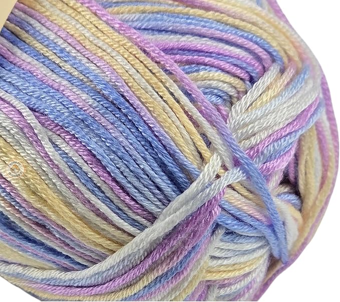 10-Pack of Yonkey Monkey 500 Grams Yarn - 70% Rayon derived from Bamboo, 30% Cotton - Imported - Purple Mix 9043