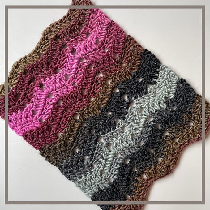 Wool Wonders Yarn for Crocheting, 4-Pack (640Yds / 400G), Free Patterns - Wool Yarn for Knitting - Aran/Heavy #4 Medium Worsted Weight - Pink Stone