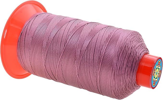 Mandala Crafts Size 207 630D T210 Bonded Nylon Thread - Mauve 800 YDs Tex 210 Heavy Duty Sewing Threads for Leather, Jeans, Weaving, Outdoor Marine Upholstery