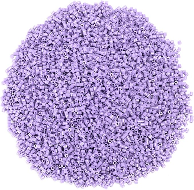 banchelle fuse beads melting beads refills for 5 mm fuse bead board, about 7000 pcs (purple)