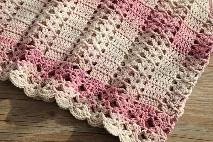 Fine Knitted and Crocheted Cotton Yarn, 100% Long Staple Cotton Yarn Multicolour Gradient Yarn, Infant Sports, 2 Packages 100 g/3.52 oz (50 g/162 yds per Strand) - sc07