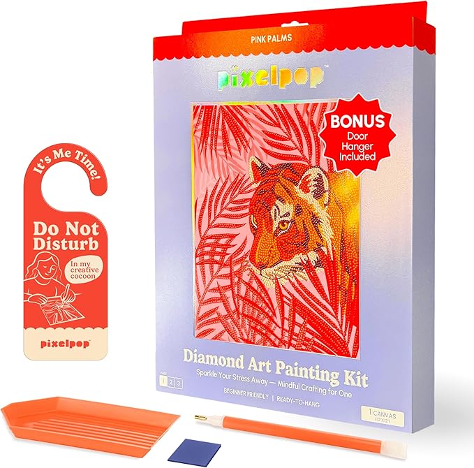 HOUSE OF PARTY Diamond Art Kits for Adults - Date Night Framed Adult Crafts with Conversation Cards - Gifts for Girlfriend Boyfriend (Gold)