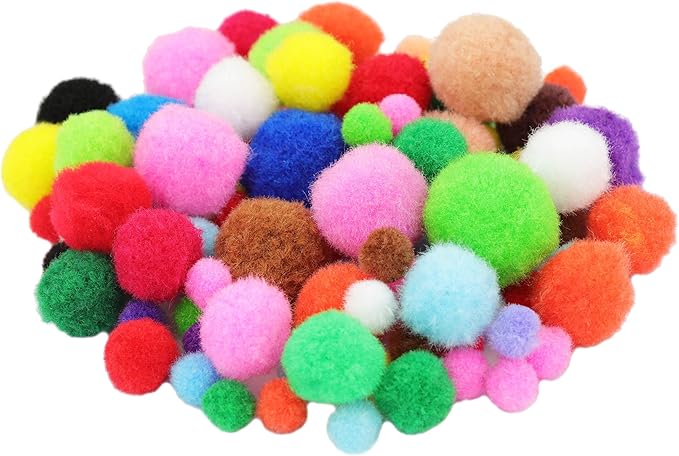 862 Pieces Art & Craft Supplies Set DIY Activities & Parties Pipe Cleaners Craft Set 200 Pcs Pipe Cleaners 454 Pcs Pom Poms 208 Pcs Wiggle Eyes Self Adhesive