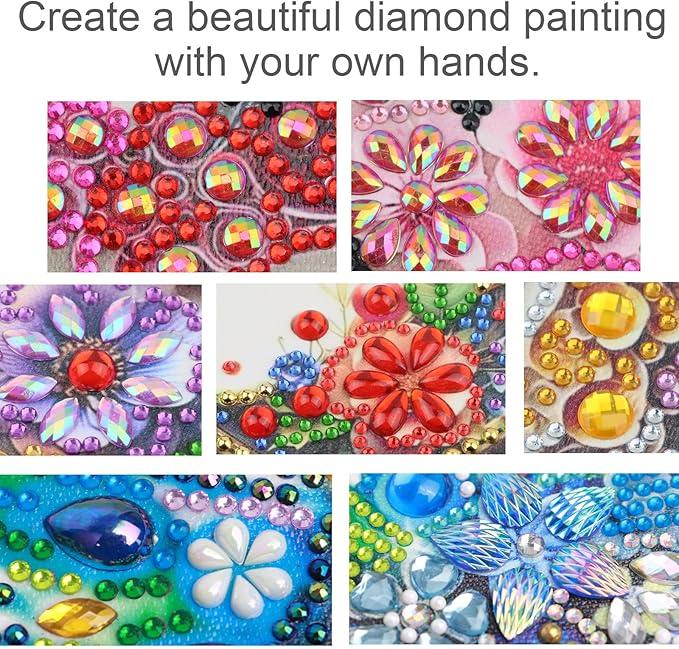 MVVMTOP Diamond Painting Kit, 5D DIY Letter C, Special Shape Crystal Artificial Diamond Art Partial Mosaic Handicraft for Beginners, Wall Decor Gift for Bedroom, Office, Living Room 6.7x6.7in