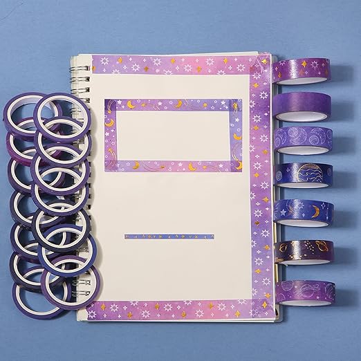 Mr. Pen- Washi Tape Set, 21 Rolls, Outer Space Design, Decorative With Measure Tape, Scrapbook Washi for Journaling, Craft