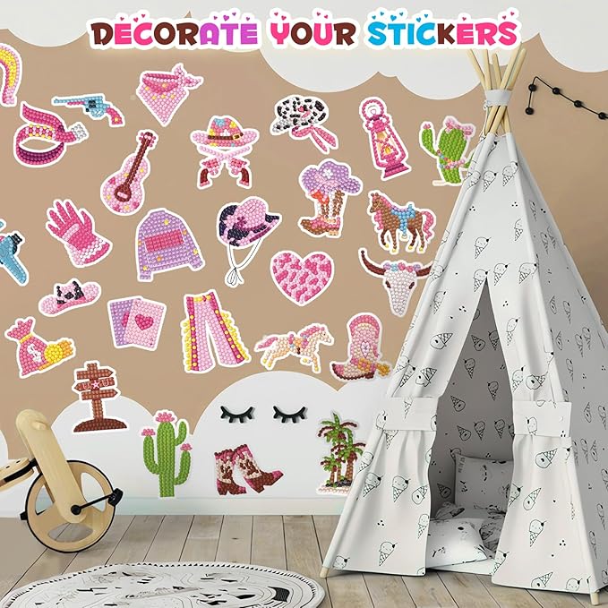 Labeol Diamond Art Kits for Kids Boys and Girls Ages 6-8-10-12 Easy to DIY Creative Diamond Art Sticker Craft by Numbers Kits for Kids and Adult Beginners (Excavator)