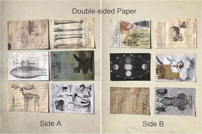 Aesthetic Stickers for Journaling and Scrapbooking, Retro Anatomy Ephemera Paper, DIY Collage Kit Embellishments, Vision Board Supplies for Adults, Vintage Scrapbook Pack