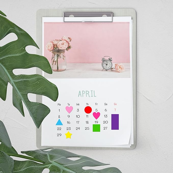 yshihe multi shape stickers - 4032 pcs, 7 colors, 6 shapes (round, hearts, stars, triangle, square, rectangle) for toddlers, kids, diy, classroom, office
