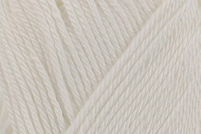 3 Skein/Pack Schachenmayr (SMC) Catania Originals Yarn, Each Ball 1.76 Oz (50gr) / 136 Yards (125 m), 100% Mercerized Cotton for Knitting and Crochet Yarn, Sport Weight, 106 - White