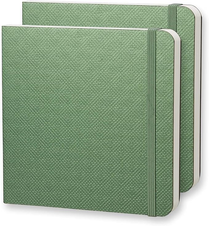 SEMLEART Watercolor Journal - Compact & Portable, 2 Pack,44 Sheets,5.5×5.5in, Cold-Pressed, 110lb/230gsm - Ideal for Sketching and Watercolor Painting on The Go (5.5×5.5in)