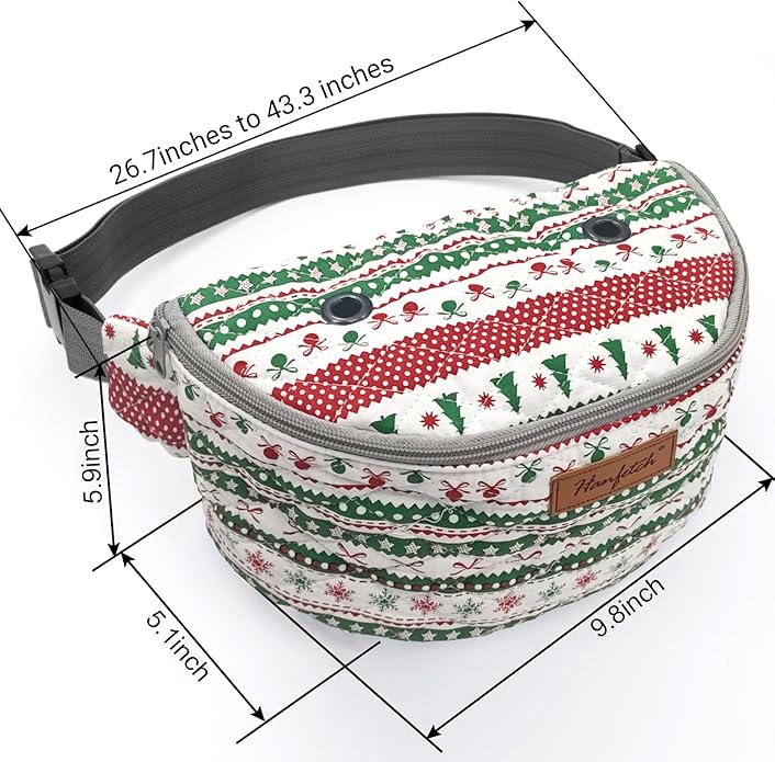 Yarn Crossbody Waist bag Small Yarn Storage Organizer for Yarn Skeins-Organizer for Crochet Hooks and Accessories