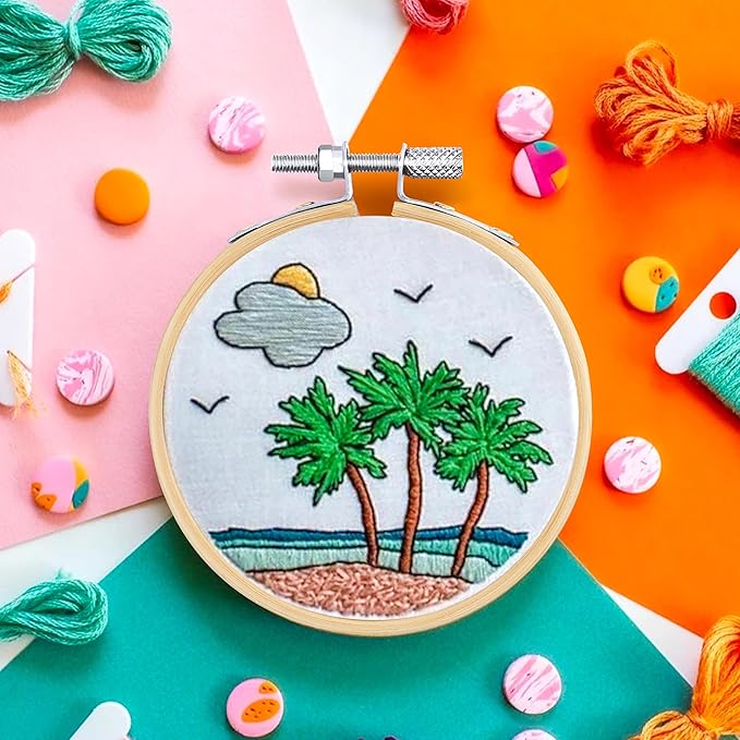 giemson embroidery hoop 3 inch 12 pieces small embroidery hoops bamboo circle cross stitch hoop for embroidery art craft sewing