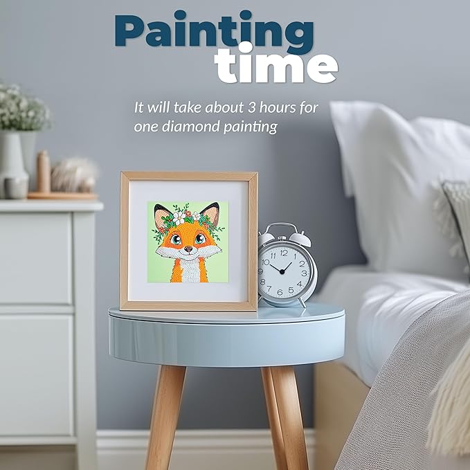 LuwoArte 6 Pack Diamond Painting Kits for Adults – Cute Animals-Themed Diamond Art Kits–DIY Full Drill Paint Gem Art – Brilliant 5D Diamond Painting Kit for Adults – Relaxing Craft for Home Wall Décor