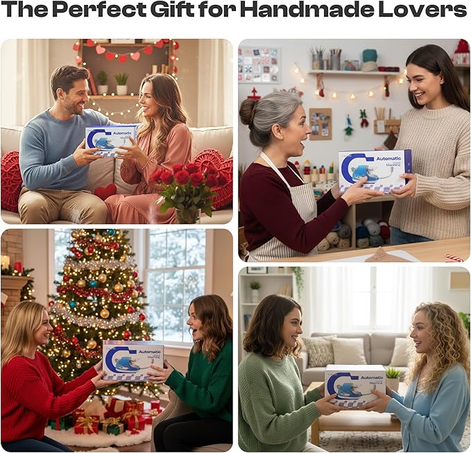 Caydo Automatic i Cord Knitting Machine Pro, Electric i-Cord Knitter with Powerful 3-Speed Adjustable, Hands-Free Highly Efficient Yarn Knit Helper, Crochet iCord Maker Tool for Fast DIY Craft Project