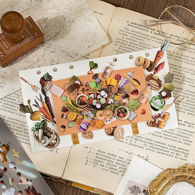 800+ Pcs Y2K Sticker Book - 30 Sheets Vintage Cut-Out Stickers for Junk Journals & Scrapbooking | Retro Ephemera Pack, Journaling Supplies, Craft Embellishments