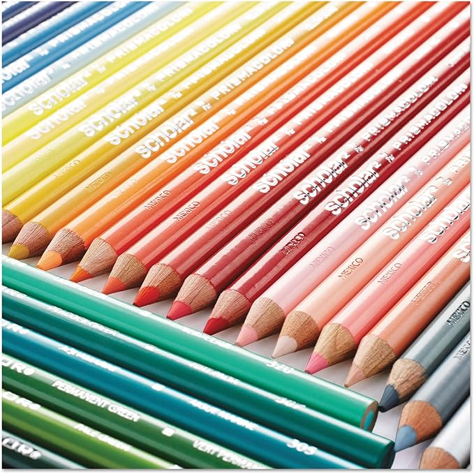 Prismacolor Scholar Colored Pencils, 48 Count - Vibrant Colors, Art Supplies, Drawing, Coloring, For Beginner Artists