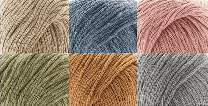 Premier Home Cotton Yarn 6-Pack Bundle with Bella's Crafts Stitch Markers (Earth Tones)