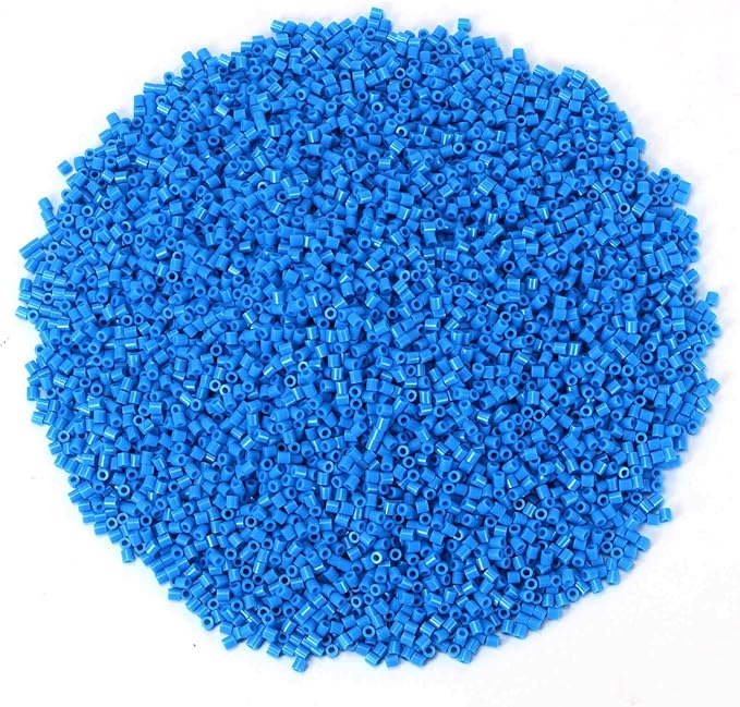 banchelle fuse beads melting beads refills for 5 mm fuse bead board, about 7000 pcs (blue)
