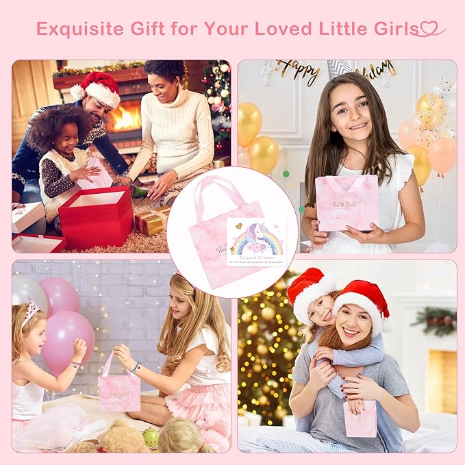 Charm Bracelet Jewelry Making Kit - A Perfect Birthday Holiday Gift for Girls Age 6 7 8 9 10 with Portable Jewelry Box, Cute & Sparkling to Inspire Creativity and Self-Expression, Great Value