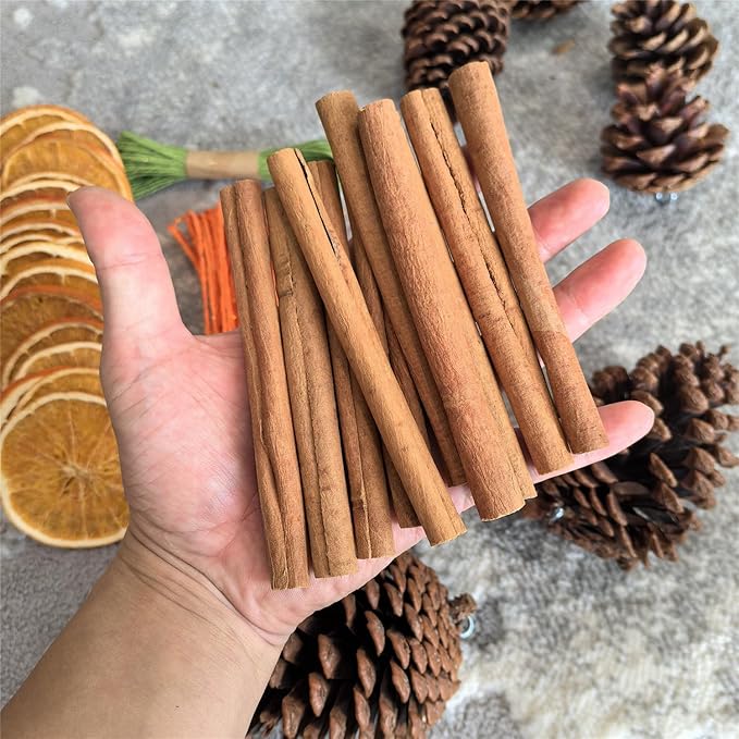 Natural Christmas DIY Decor Crafts Kit with Dried Orange Slices, Cinnamon Sticks, Pine Cones, Gift Box Set, DIY Holiday Decorations for Christmas Wreaths, Tree Ornaments, Home, Commercial Use