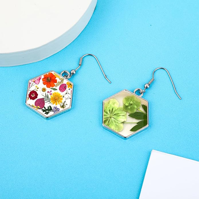 Open Bezels, 60Pcs Alloy Bezels for Resin Jewelry Making, Open Back Bezel Pendants, Geometric Hollow Frame Pendant for Making Pendants, Bracelets, Resin Jewelry, DIY Crafts