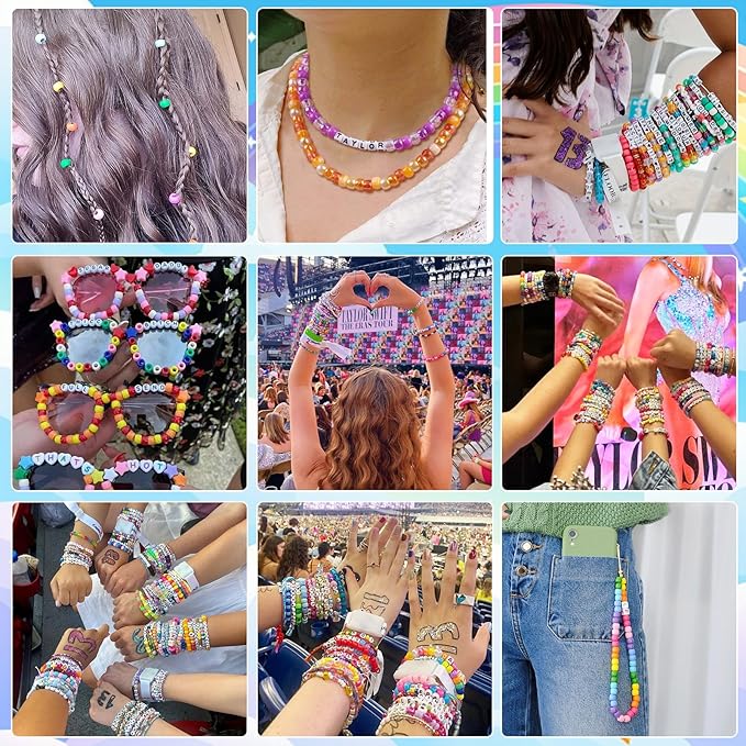2600Pcs 72 Colors Pony Beads for Bracelets, 4 Box Rainbow Kandi Beads Bracelet Making Kit, Friendship Bracelet Kit with A-Z Letter Bead for Adults DIY Jewelry Making Crafts