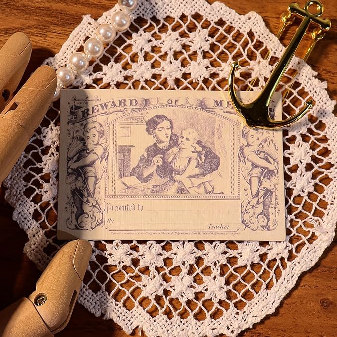 CATaireen Vintage Junk-Journal Mixed Paper Scrapbooking Embellishments Set Retro Journaling Decoupage Stickers Textured Packaging Decorative Cards Tags Kit (Old Photos 4)