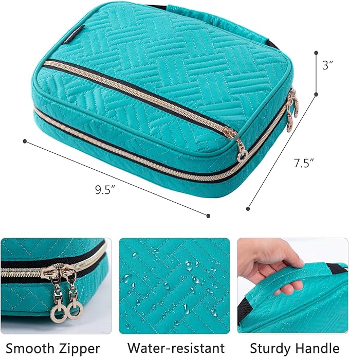 Crochet Hook Case Empty - Quilted Crochet Organizer Case- Crochet Hook Holder for Circular Knitting Needles, Crochet Hooks (up to 8") Knitting & Crochet Supplies - Knitting Accessories