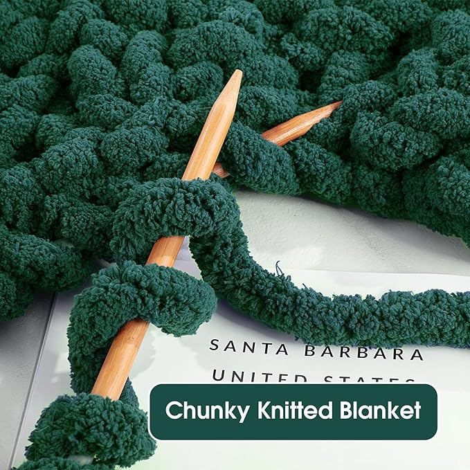 MABOZOO Assorted Chunky Yarn for Crocheting 8 Pack,Fluffy Jumbo Chenille Yarn,Soft Plush Yarn Bulky,Giant Thick Fuzzy Yarn for Hand or Arm Knitting,Sage Green & Dark Green(31.7 yds,8 oz Each Skein)