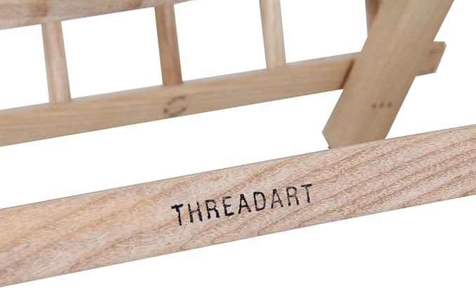 Threadart 120 Spool Cone Wood Thread Rack | Made of Hardwood, Sturdy, Freestanding or Wall Mount | For Sewing, Embroidery, Quilting, and Specialty Thread Storage