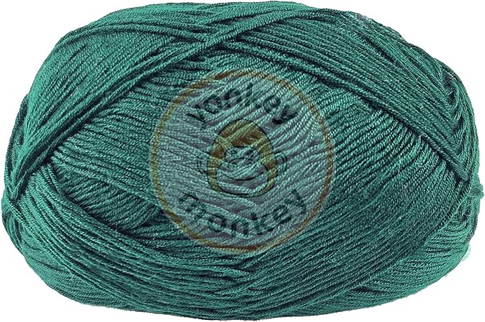 10-Pack of Yonkey Monkey 500 Grams Weight Yarn - 70% Rayon derived from Bamboo, 30% Cotton - Imported - Army Green 9059