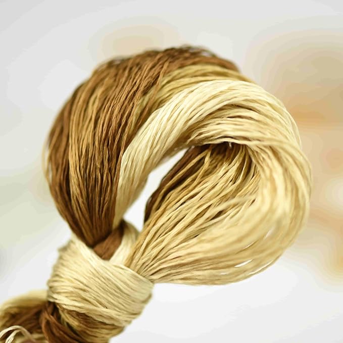Natural 100% Silk Thread, Handmade Embroidery Thread Silk Floss 8 Colors 110m Each (54)