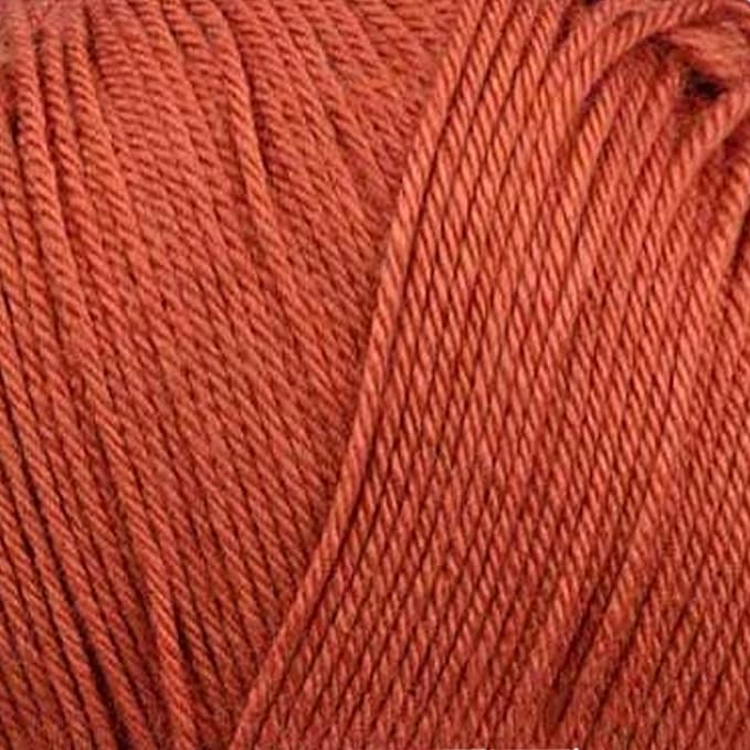 Silky Touch Acrylic Yarn - Soft Sport Weight Yarn for Crochet & Knitting - 100g / 383yds - 100% Microfiber Acrylic - Lightweight Fine Smooth Yarn(Red - Rust, 2 Skeins)